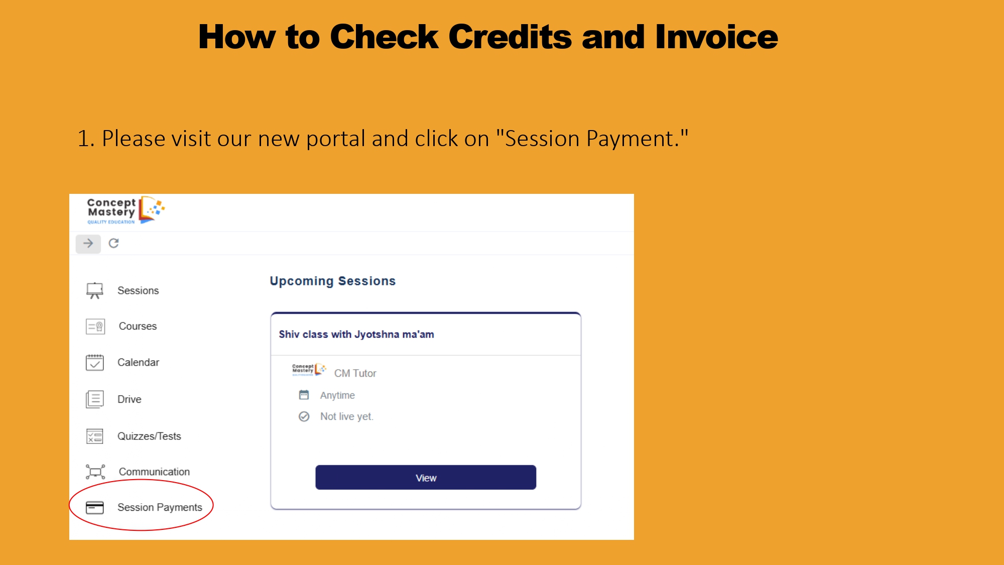 How to check credits
