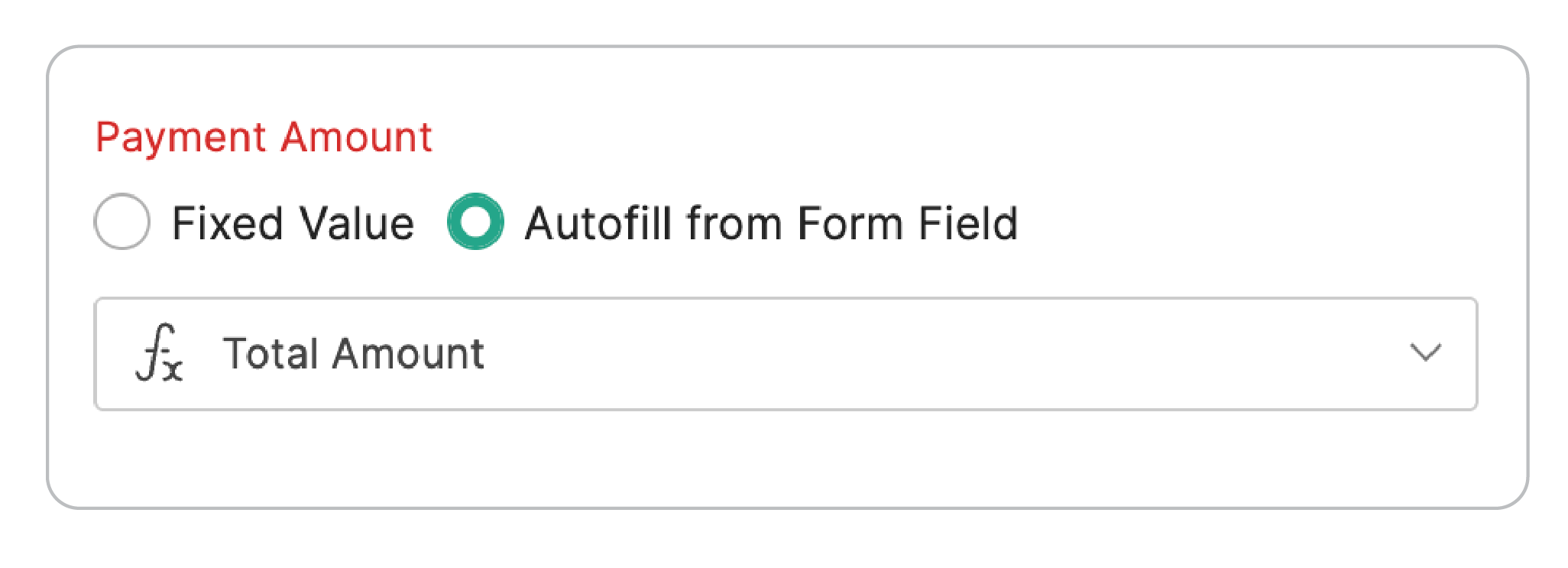 Autofill Payment Amount