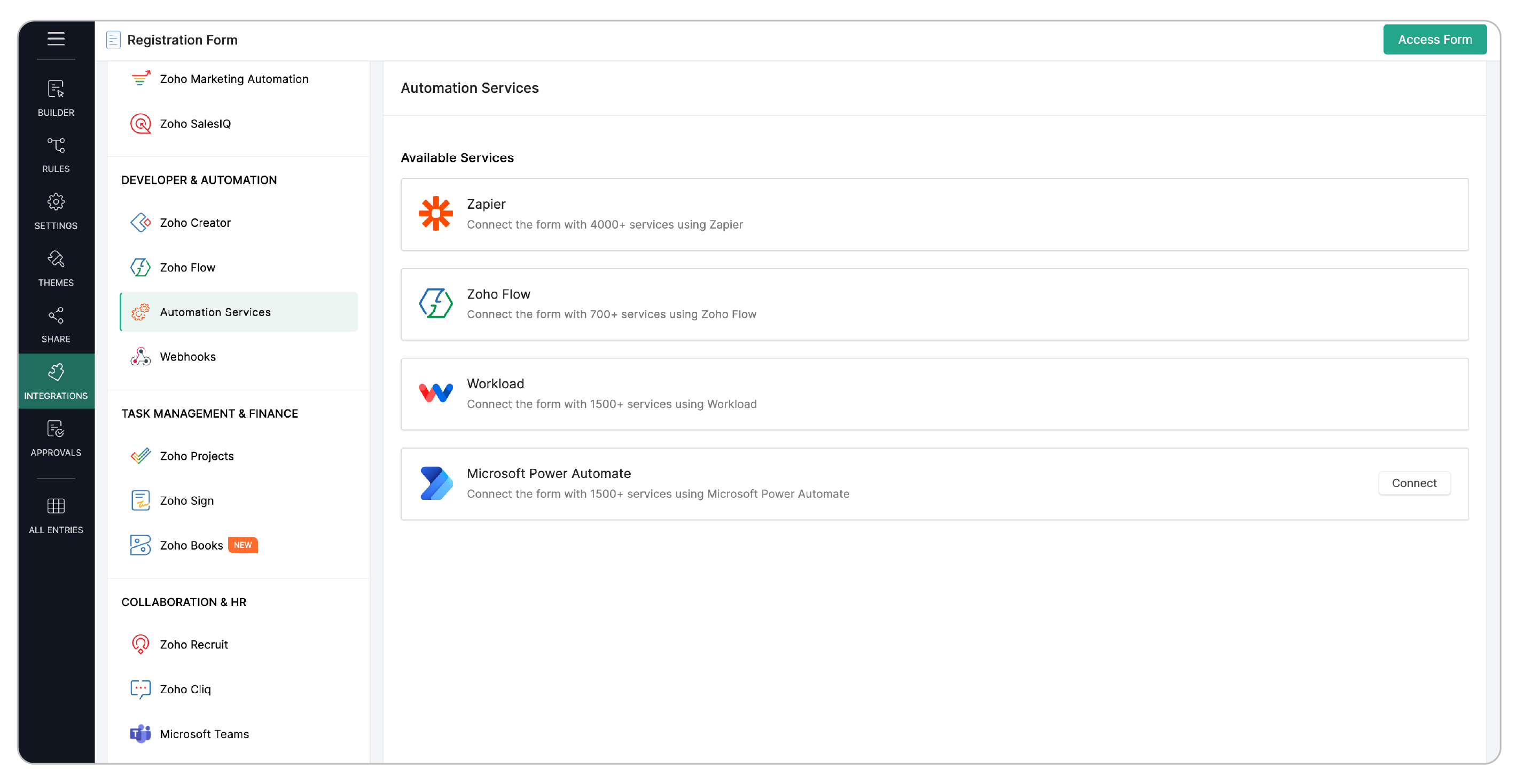 Connecting to Microsoft Power Automate