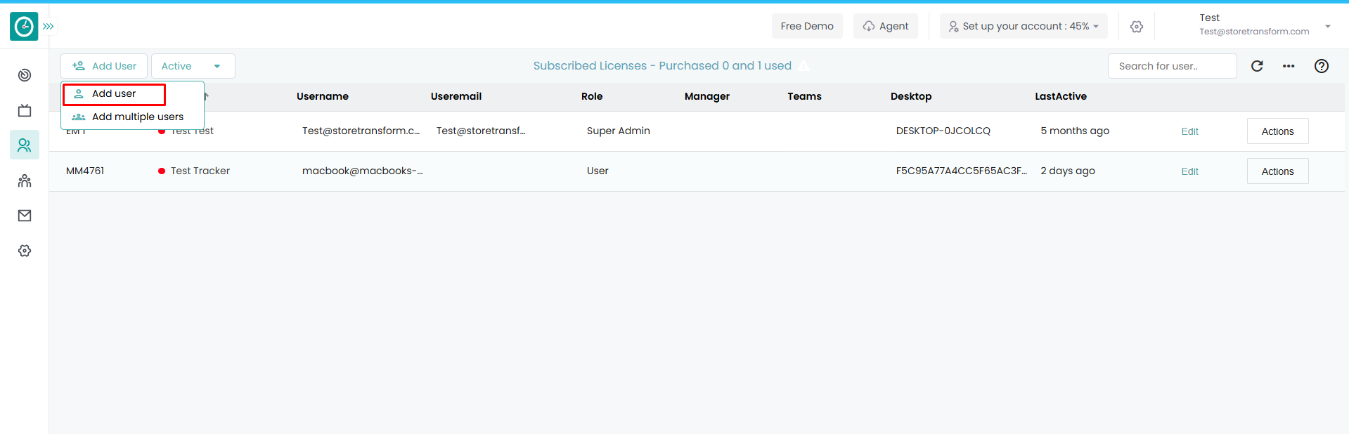 How to add users manually?