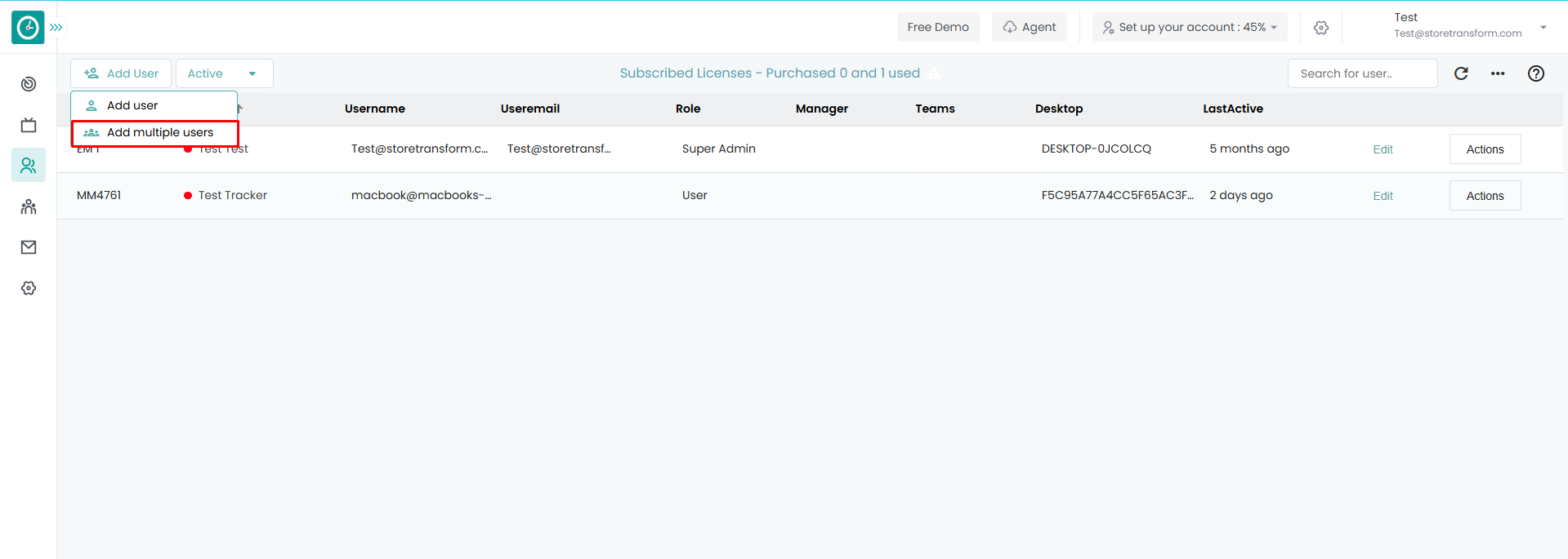 How to add users manually?