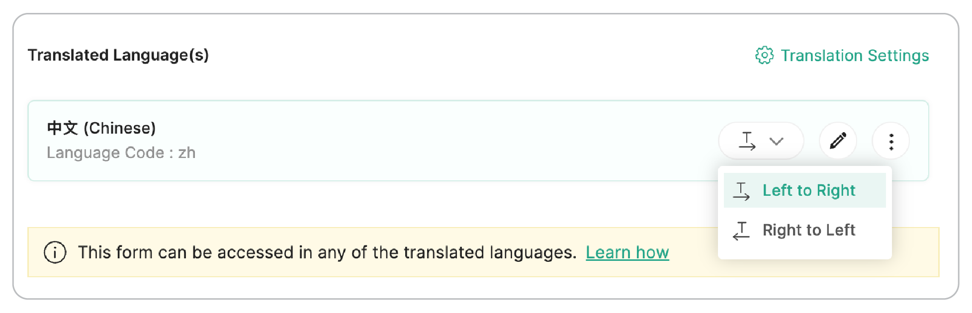Text Direction