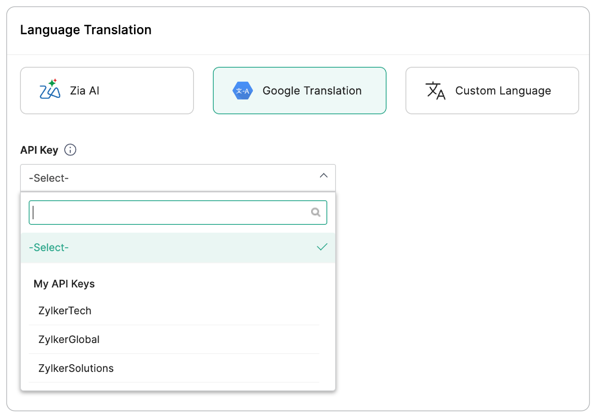 Google Translation 