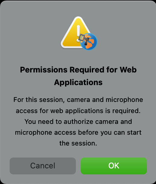 Permissions Required for Web Applications