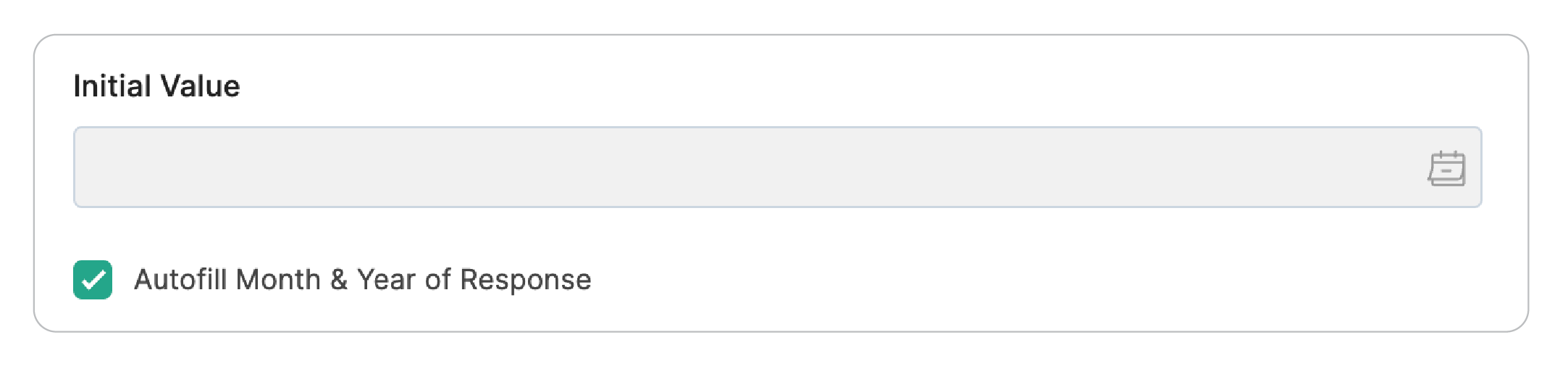 Autofill Month & Year of Response