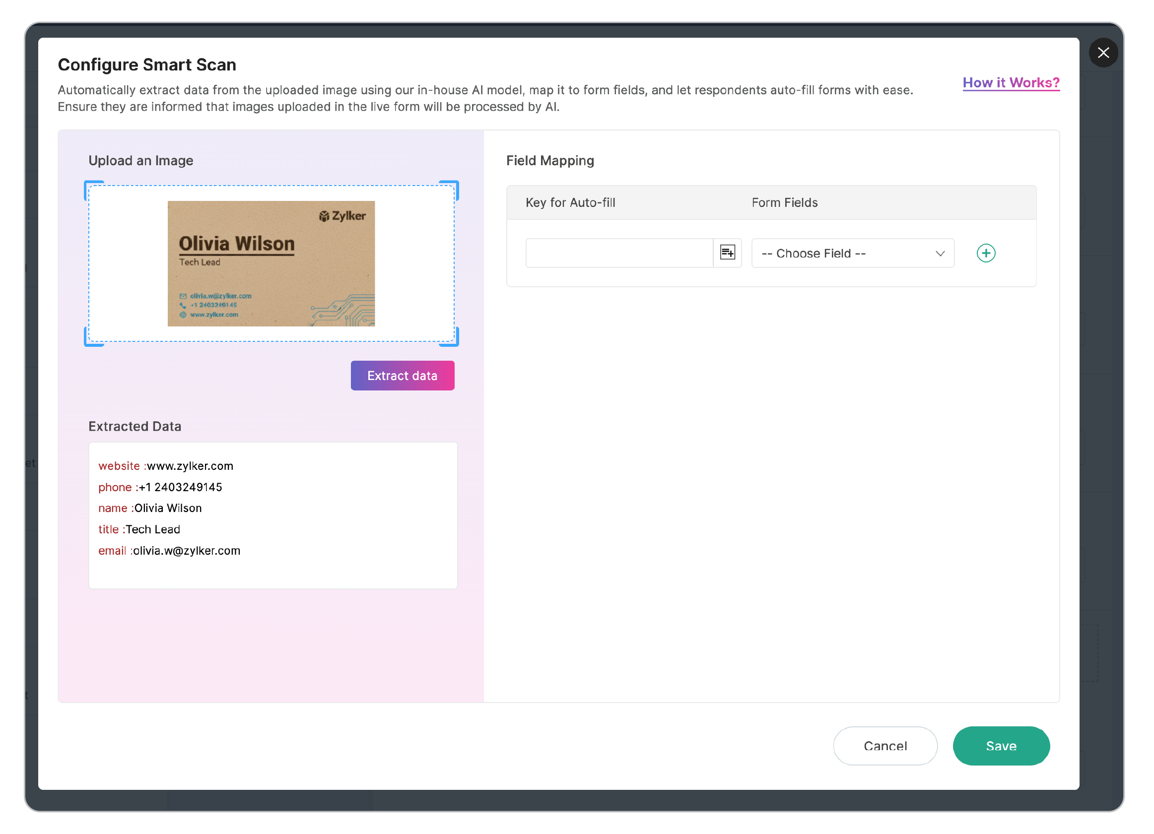 Extract Data from uploaded Image