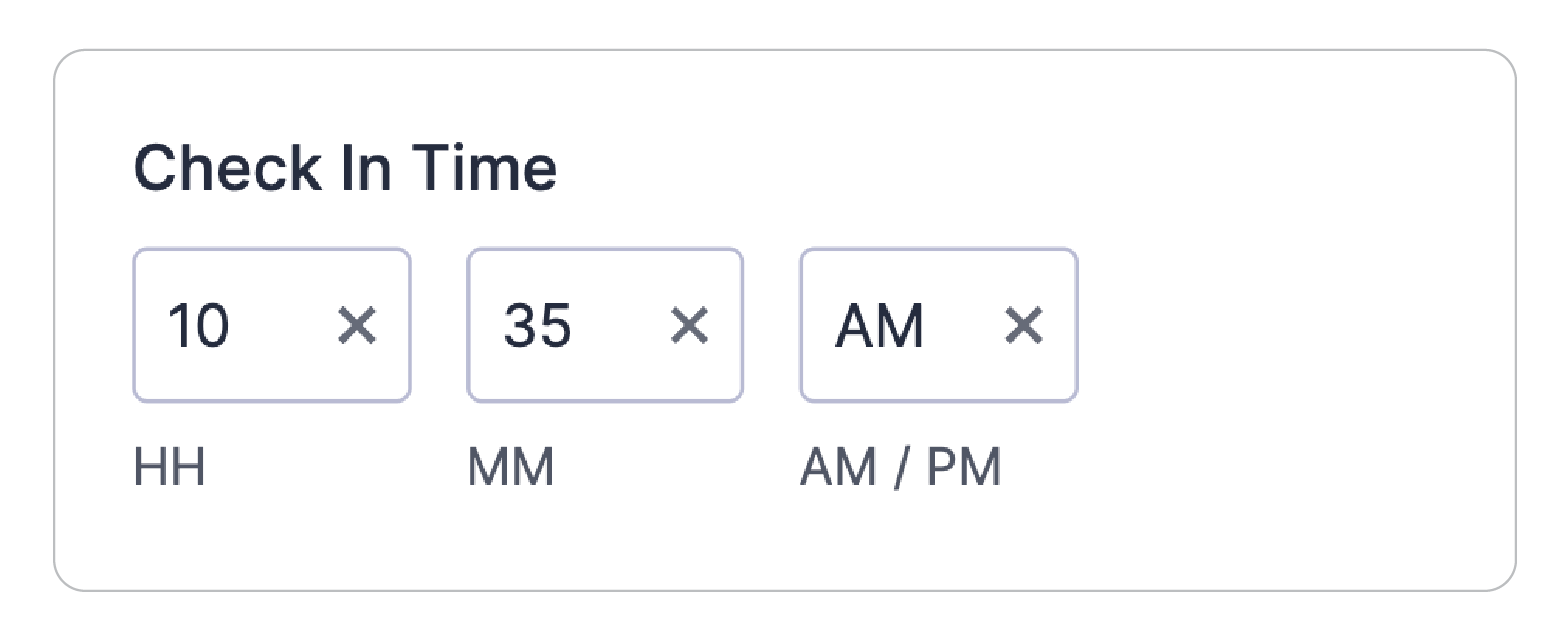 Time field