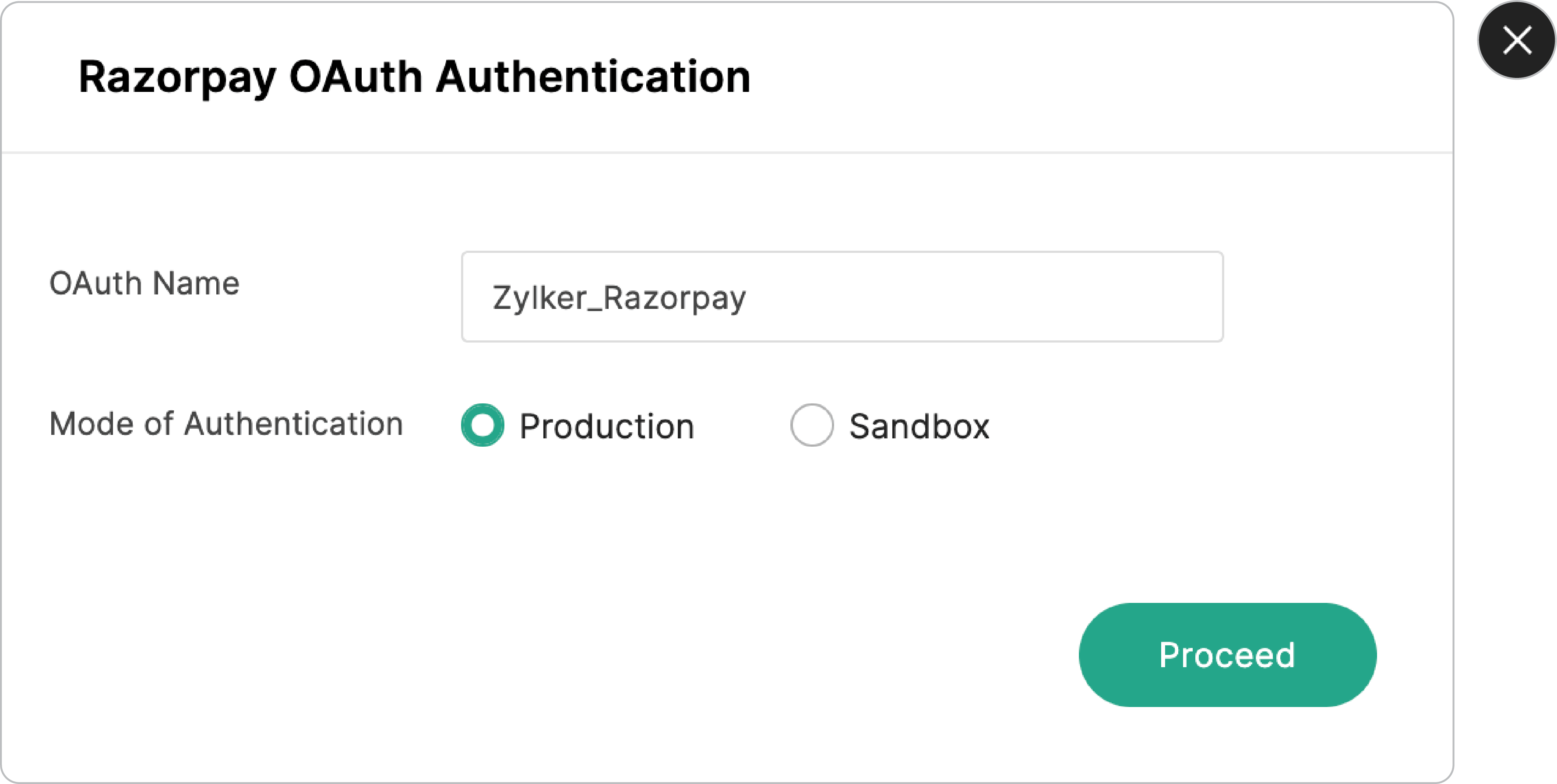 Razorpay OAuth Authentication