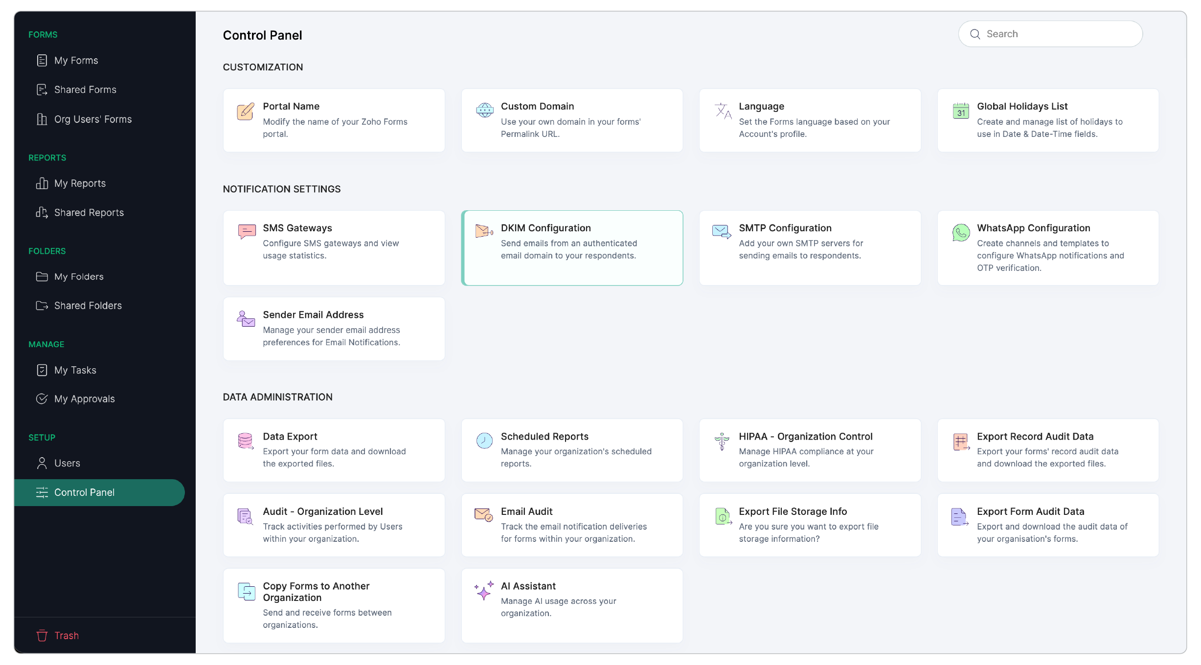 Click DKIM Configuration
