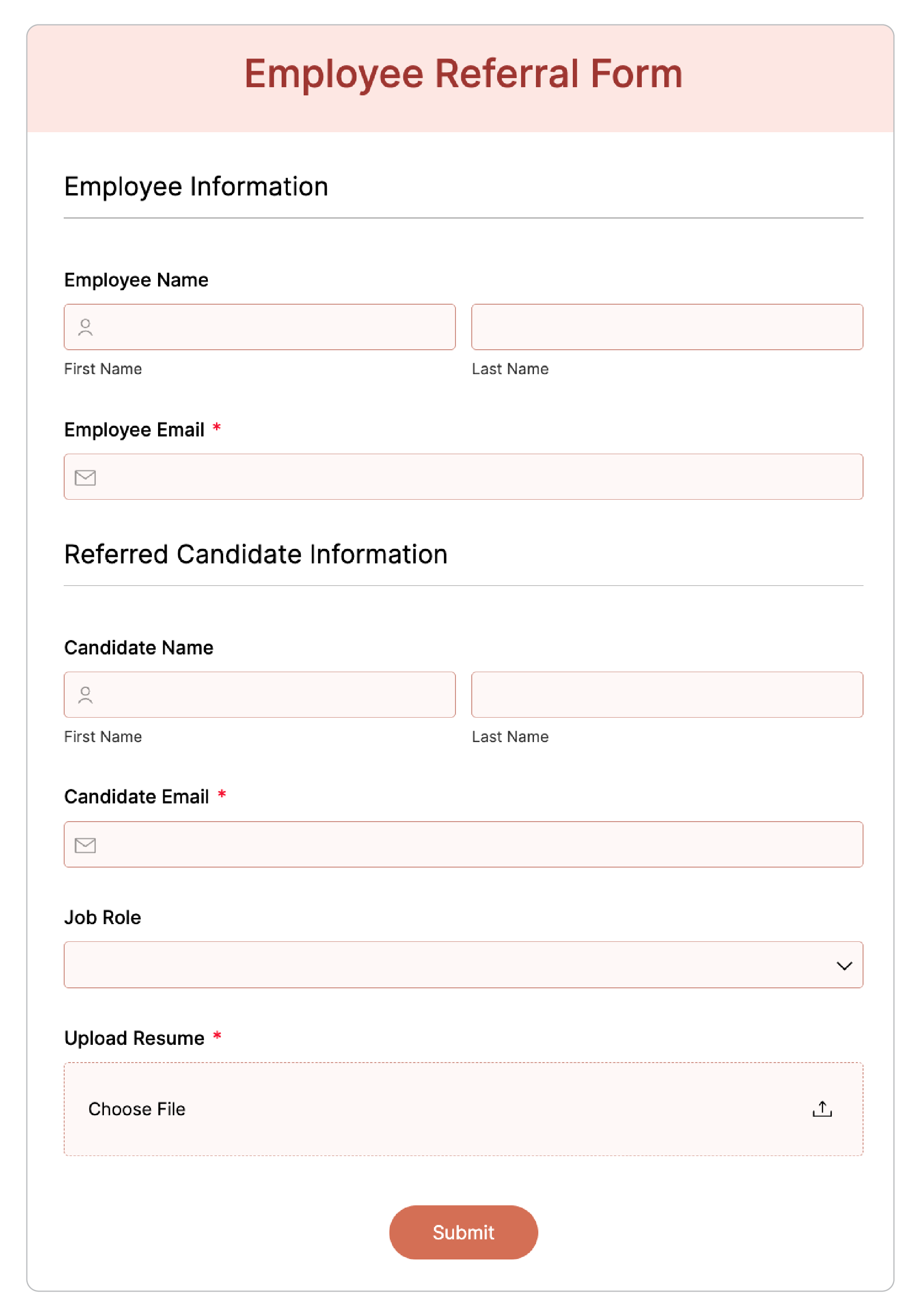 Employee Referral Form