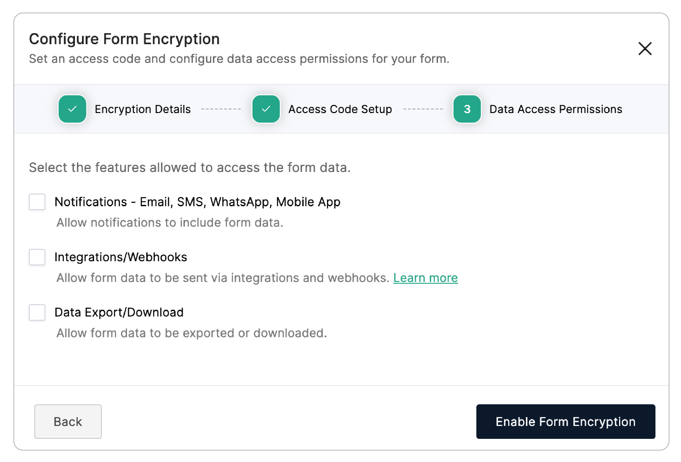 Data Access Permissions