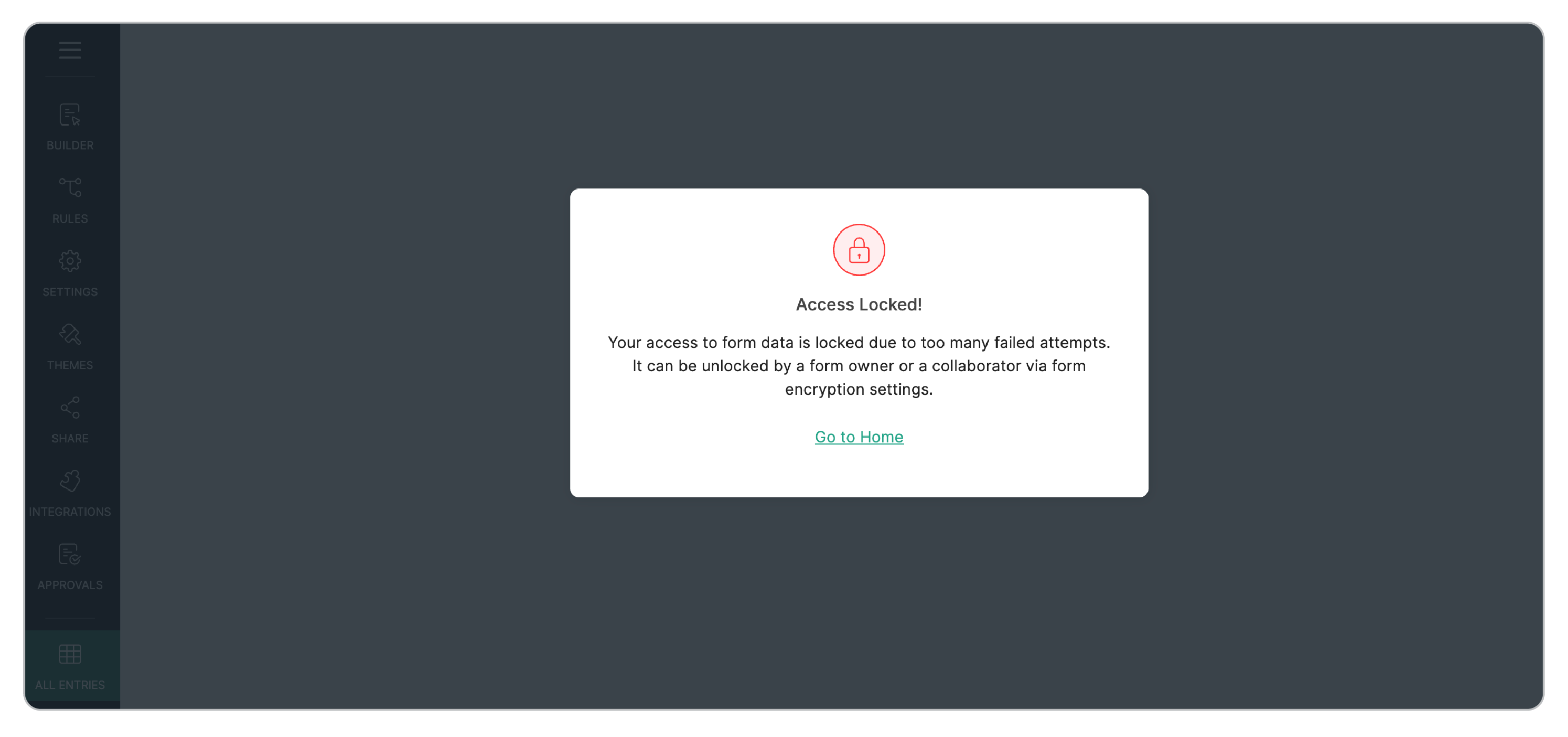 Access Locked for Users