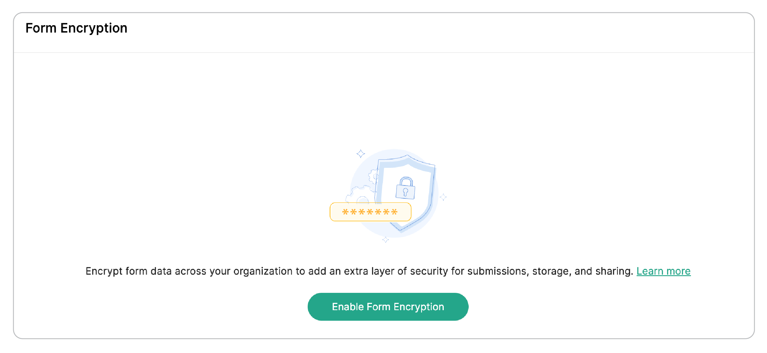 Org-level Form Encryption