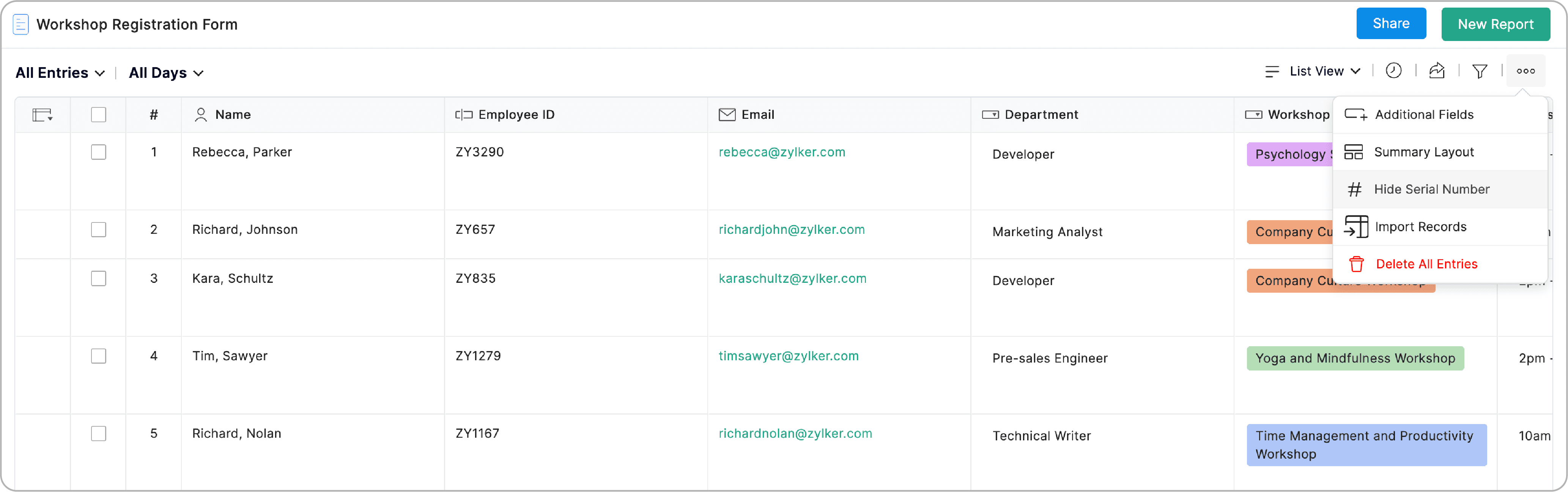 Hide Serial Number