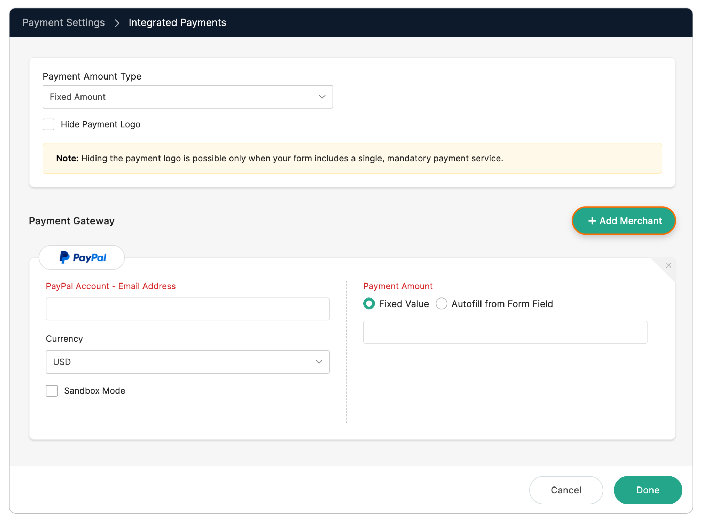 Add multiple payment gateways