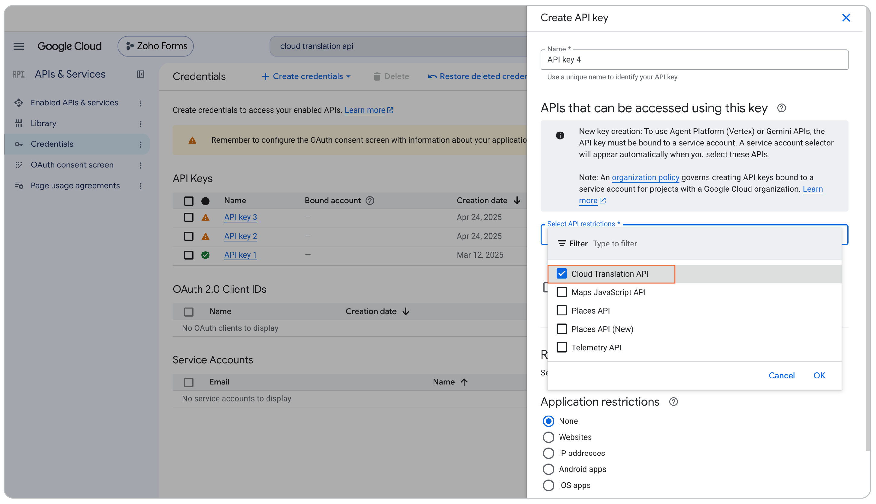 Cloud Translation API