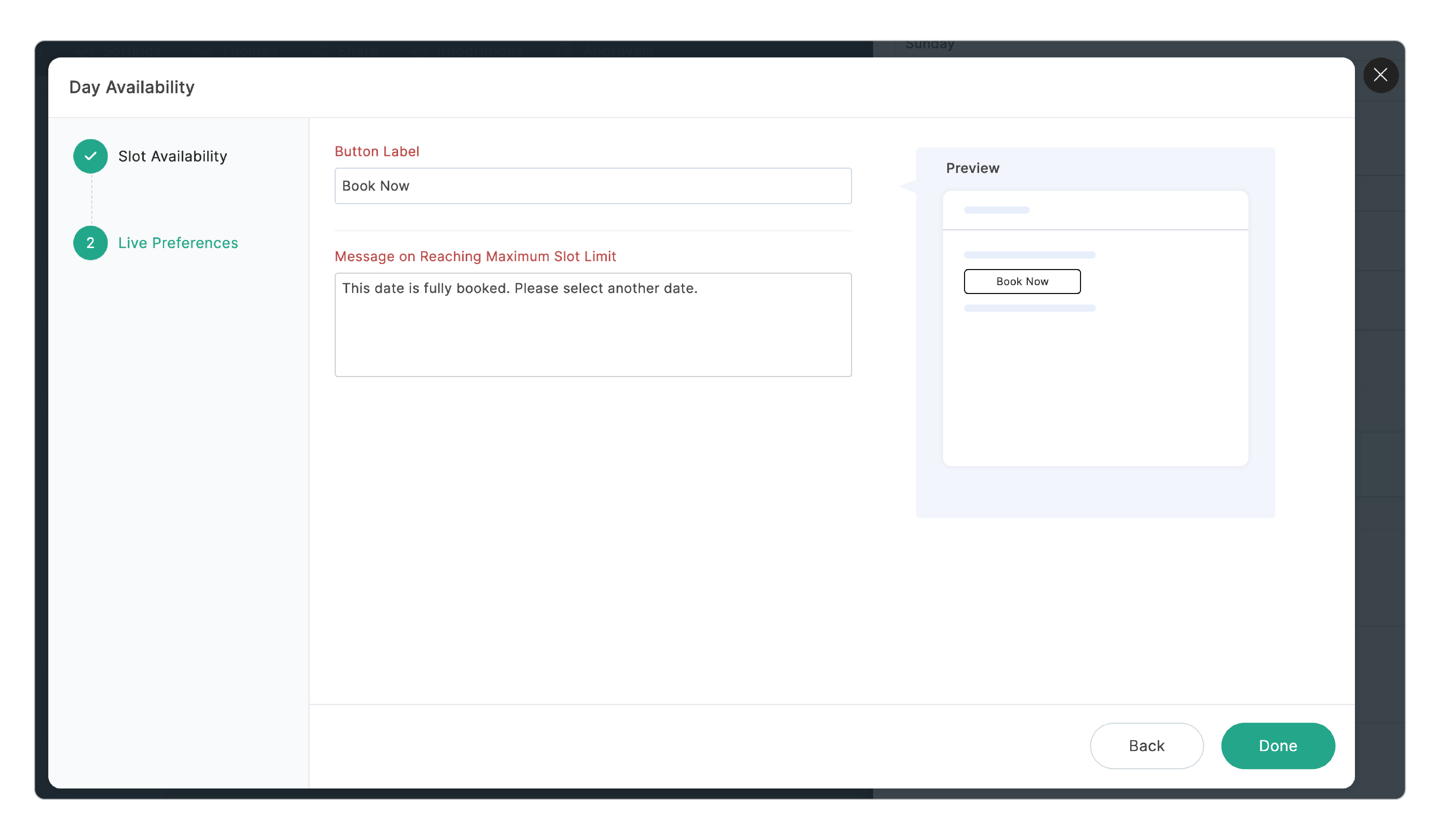 Live Preferences