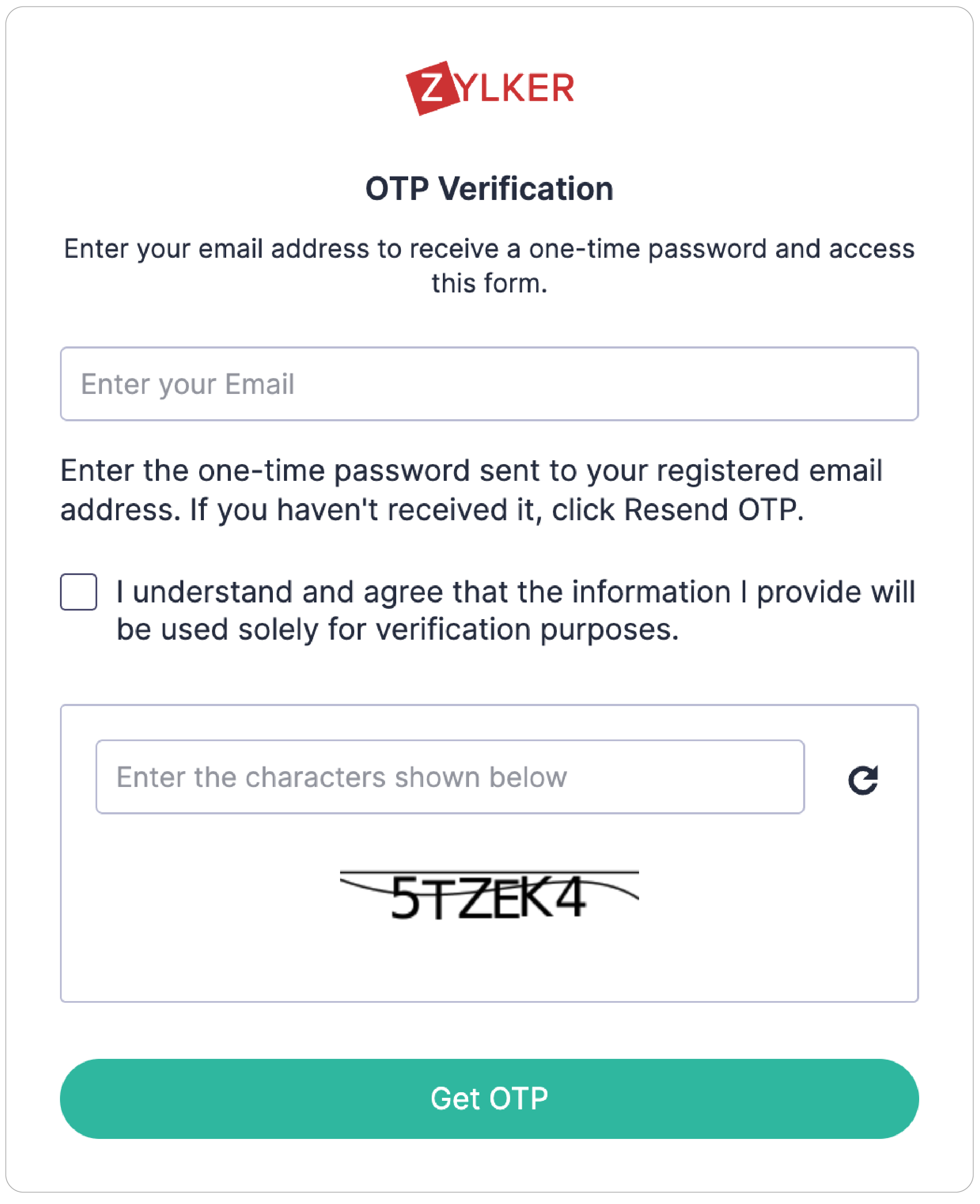 Verification Page