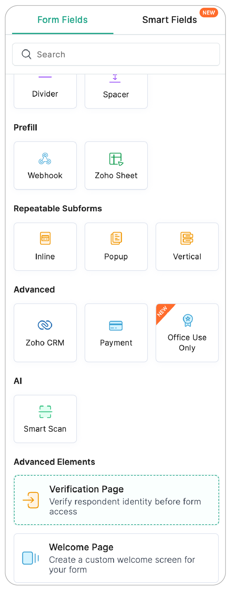 Verification Page- Form Builder