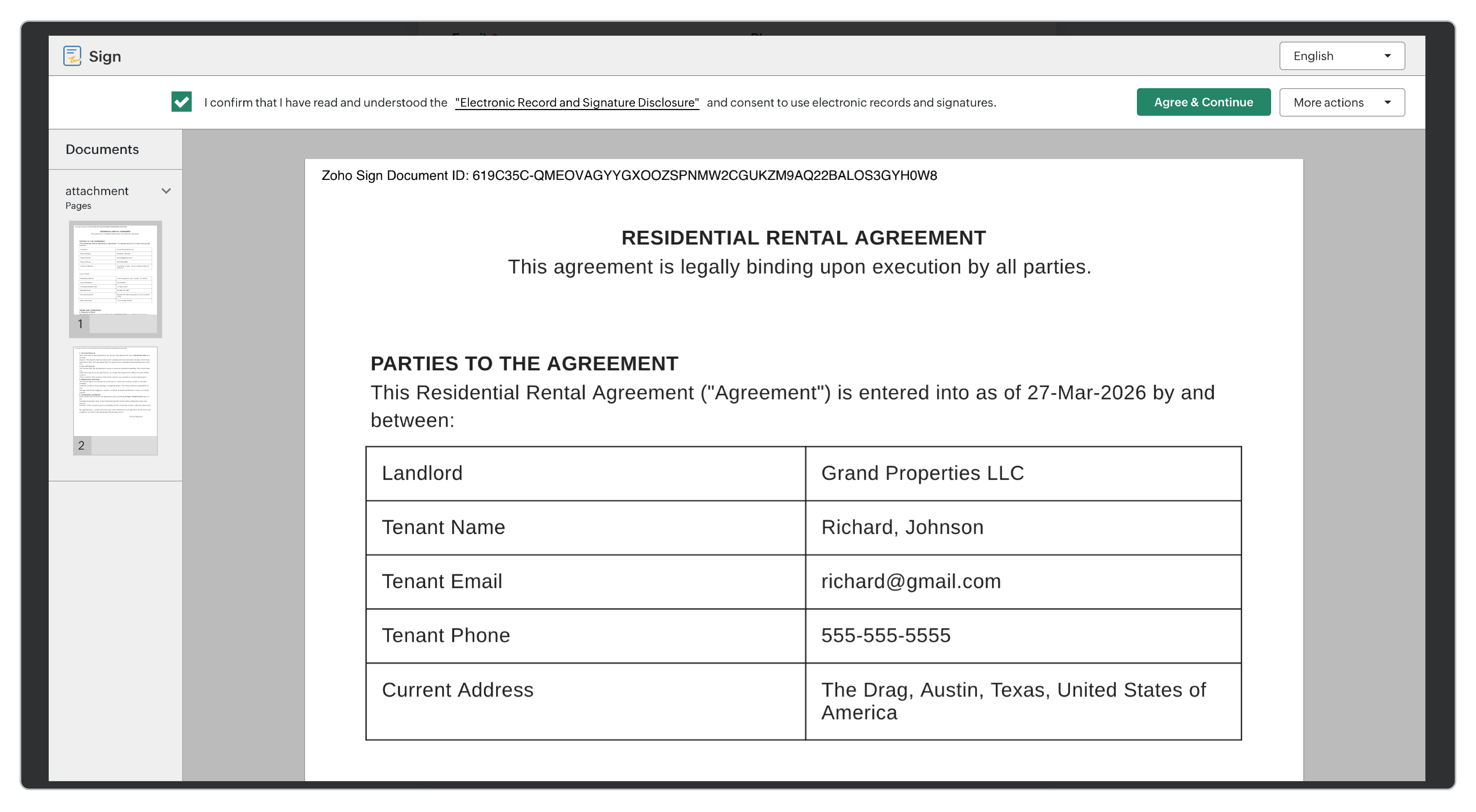 Document Generation in Live