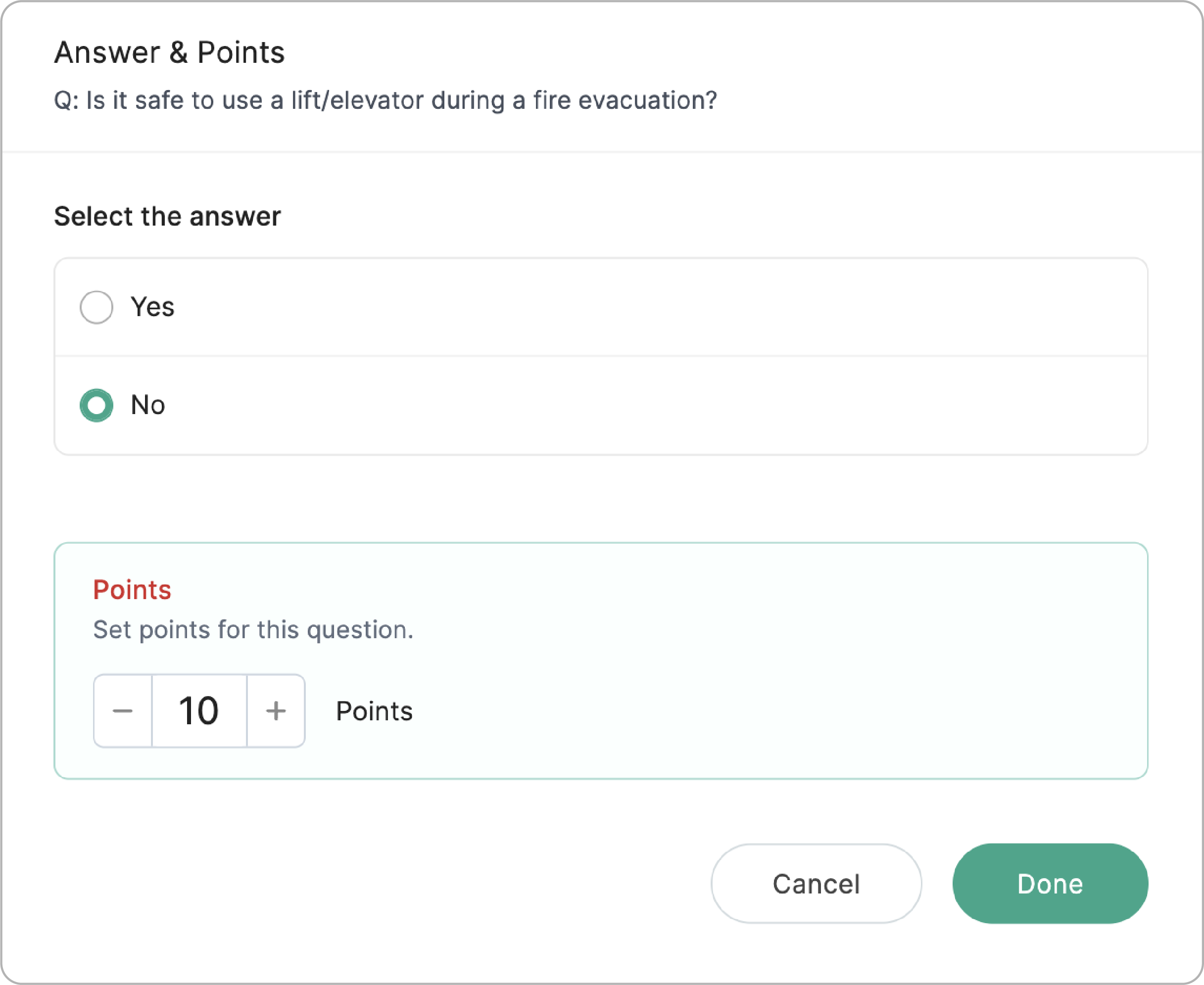  Configure Answer Key and Points