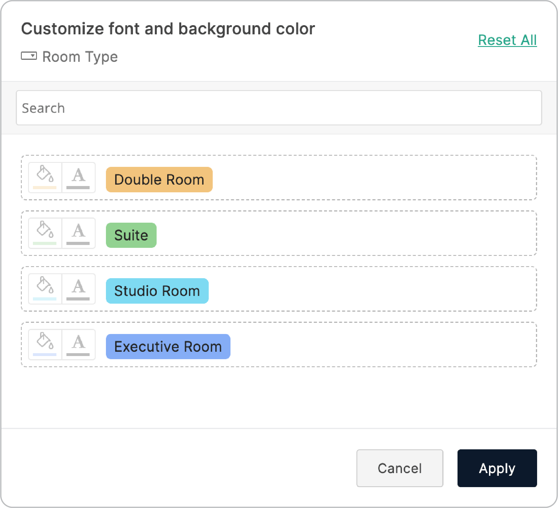 customizing font and background
