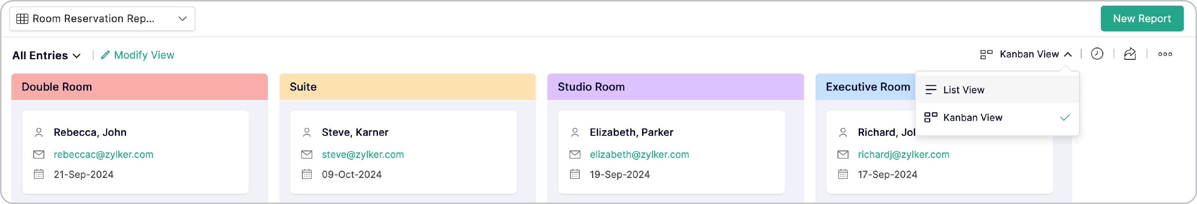 Switching between views