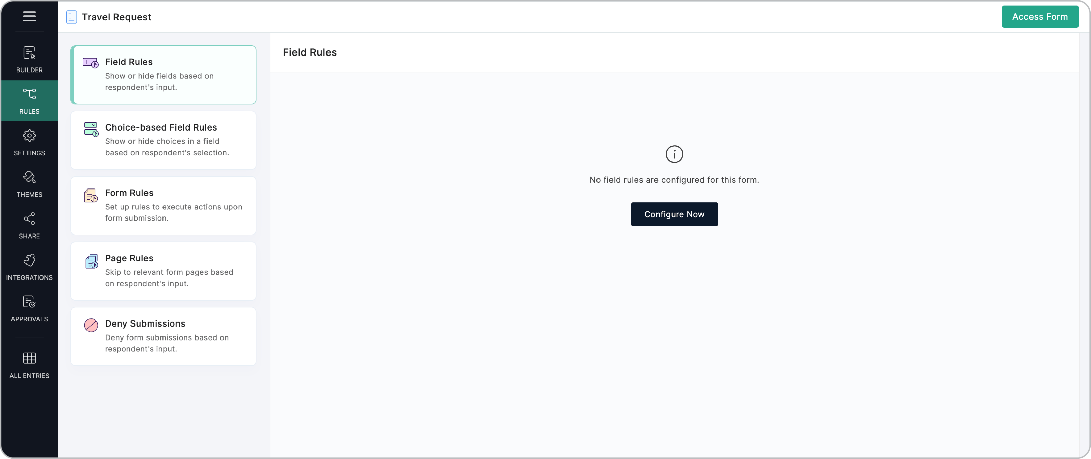 Field Rule Configuration