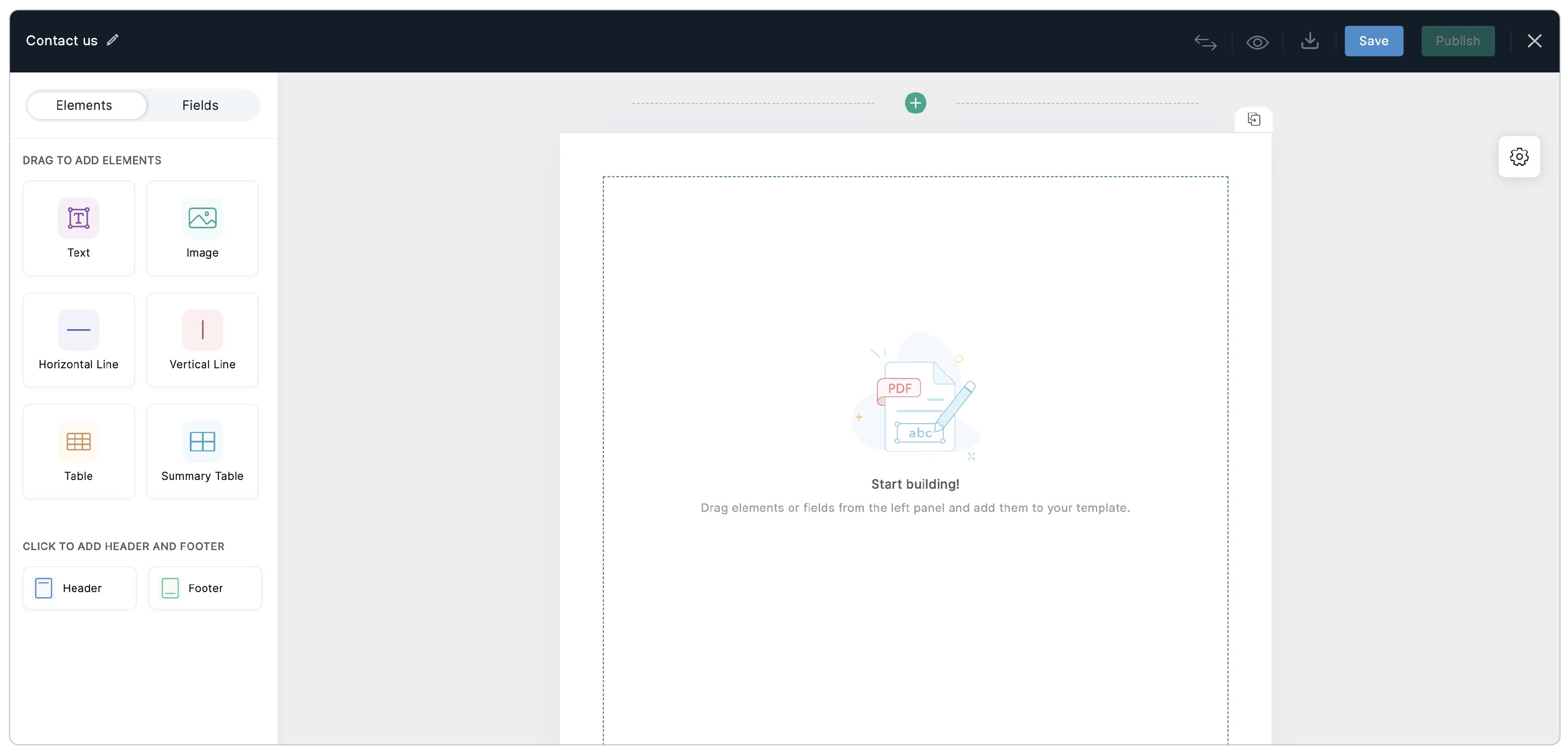 Create template from scratch