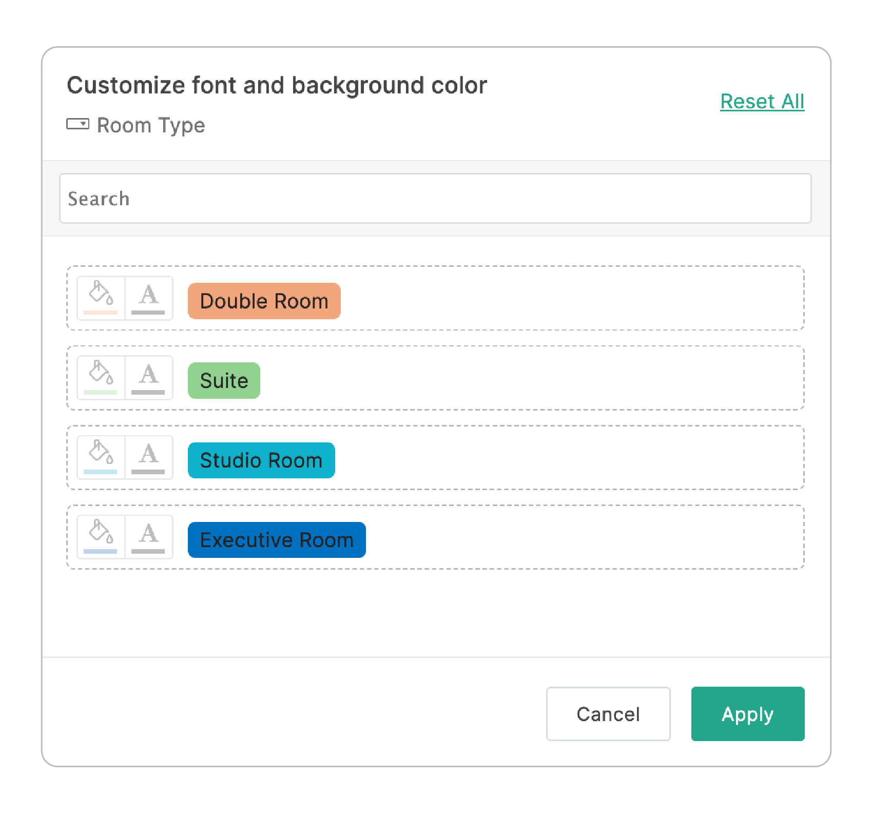 customizing font and background
