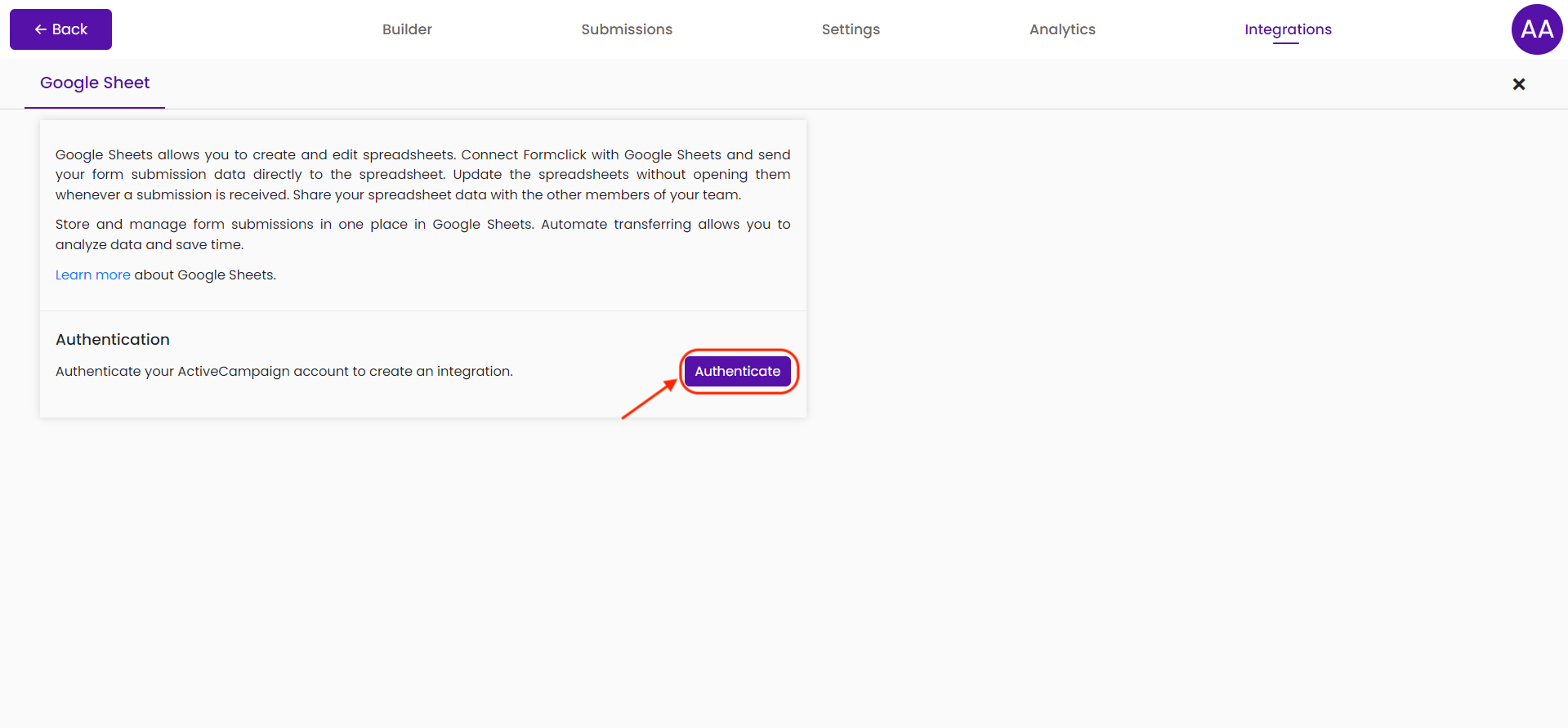 How To Integrate Google Sheets With Your Form?