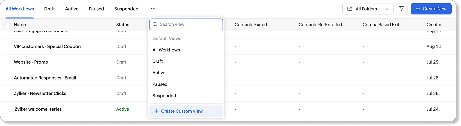 Workflow - Create Custom Views