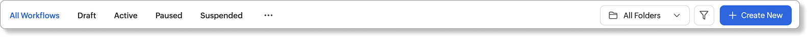 Workflow - Status Tabs