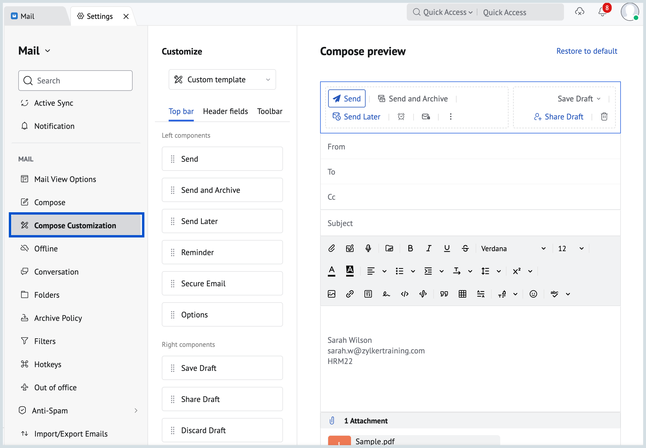 Compose Mail Layout Weekly Tips : Customize your Compose for a smoother workflow