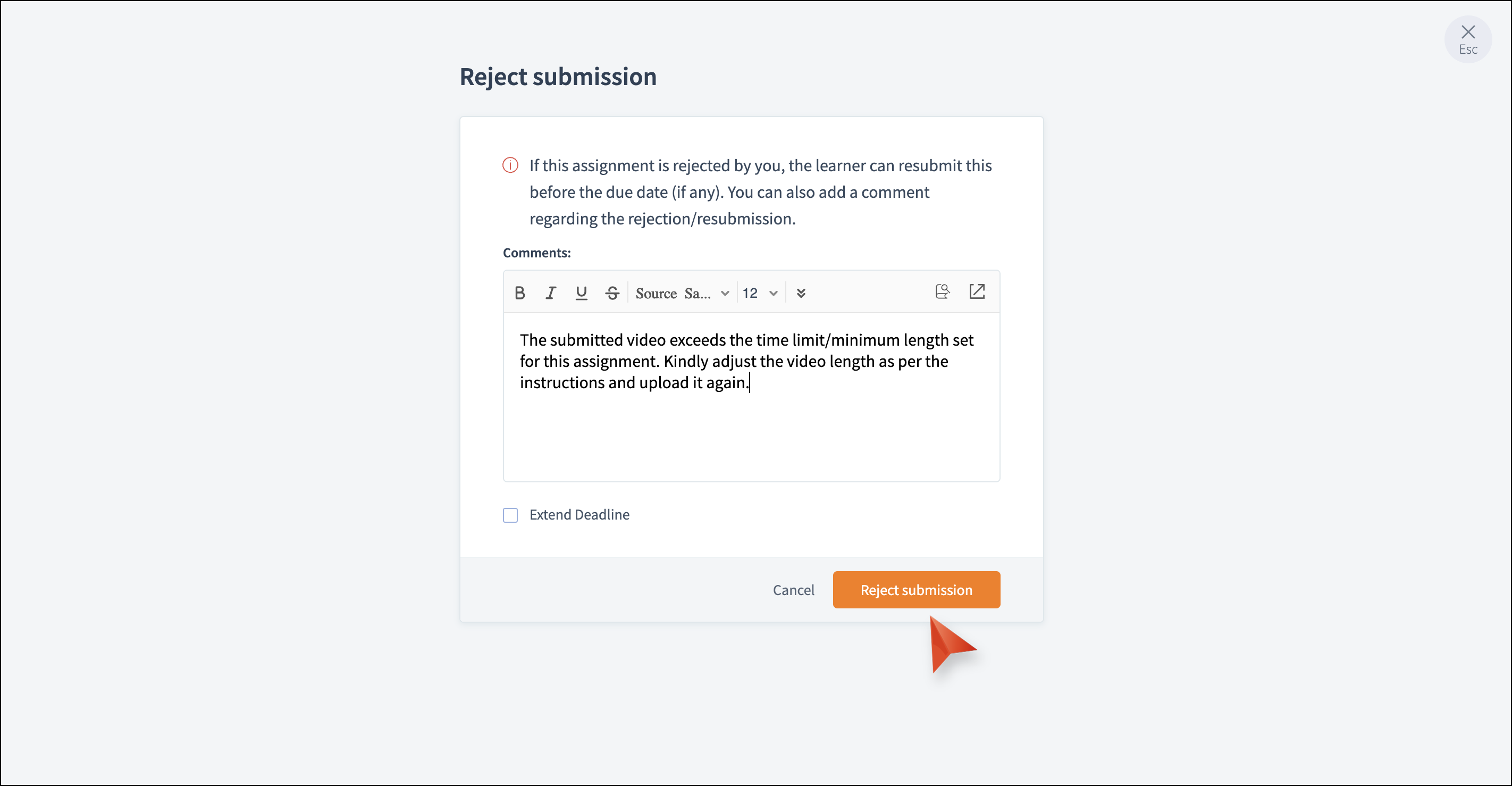 Assignment Checked Comment A streamlined approach to reviewing and grading assignments