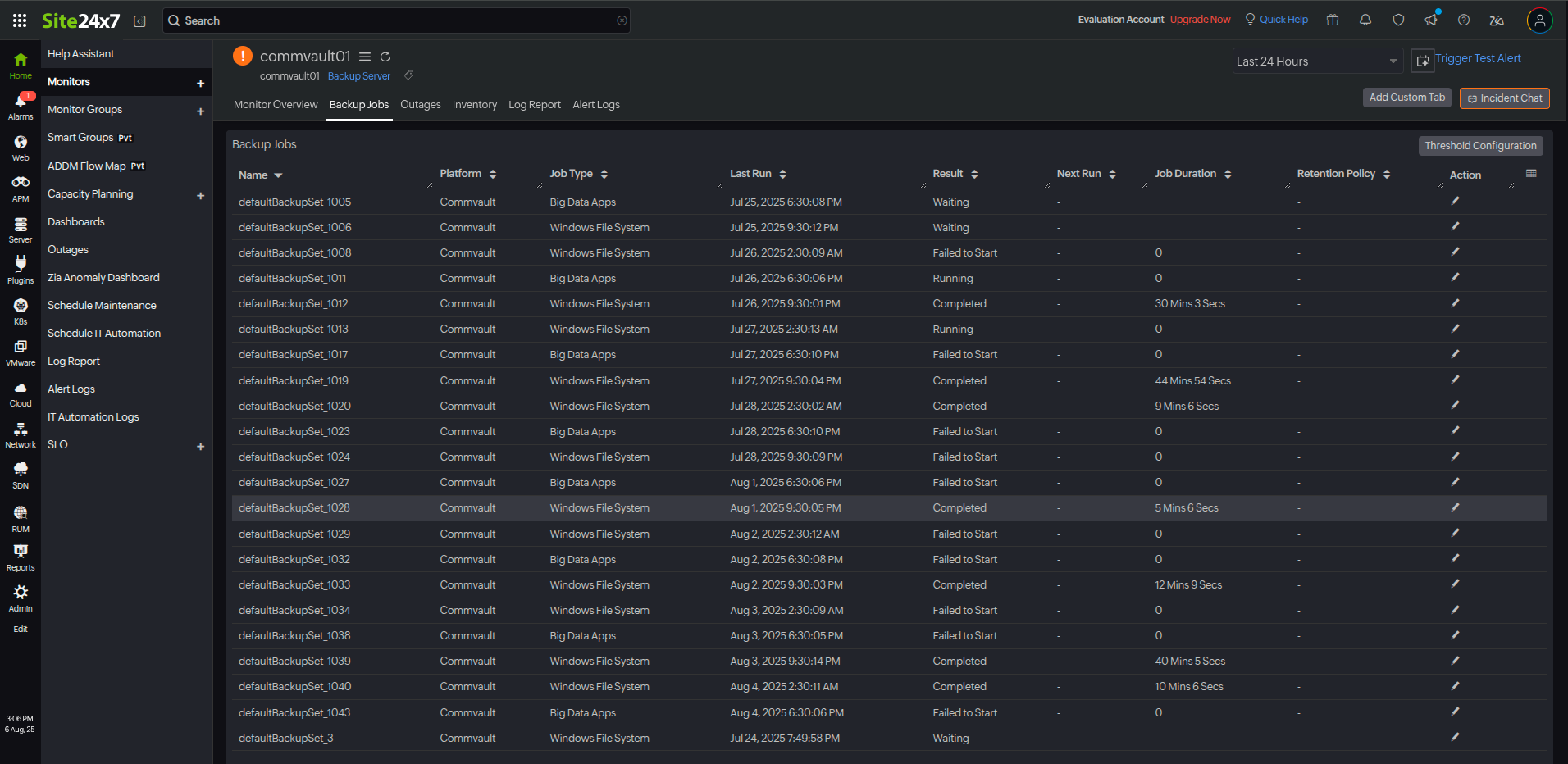 Gain full visibility into your Commvault backups with Site24x7's ...