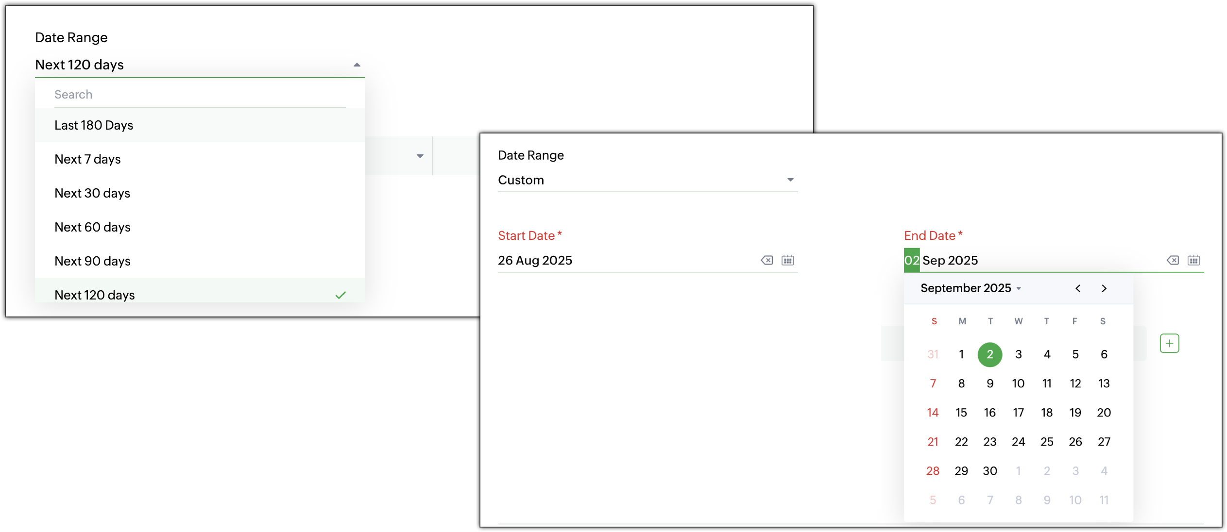 Export data using advanced export options and customizable settings