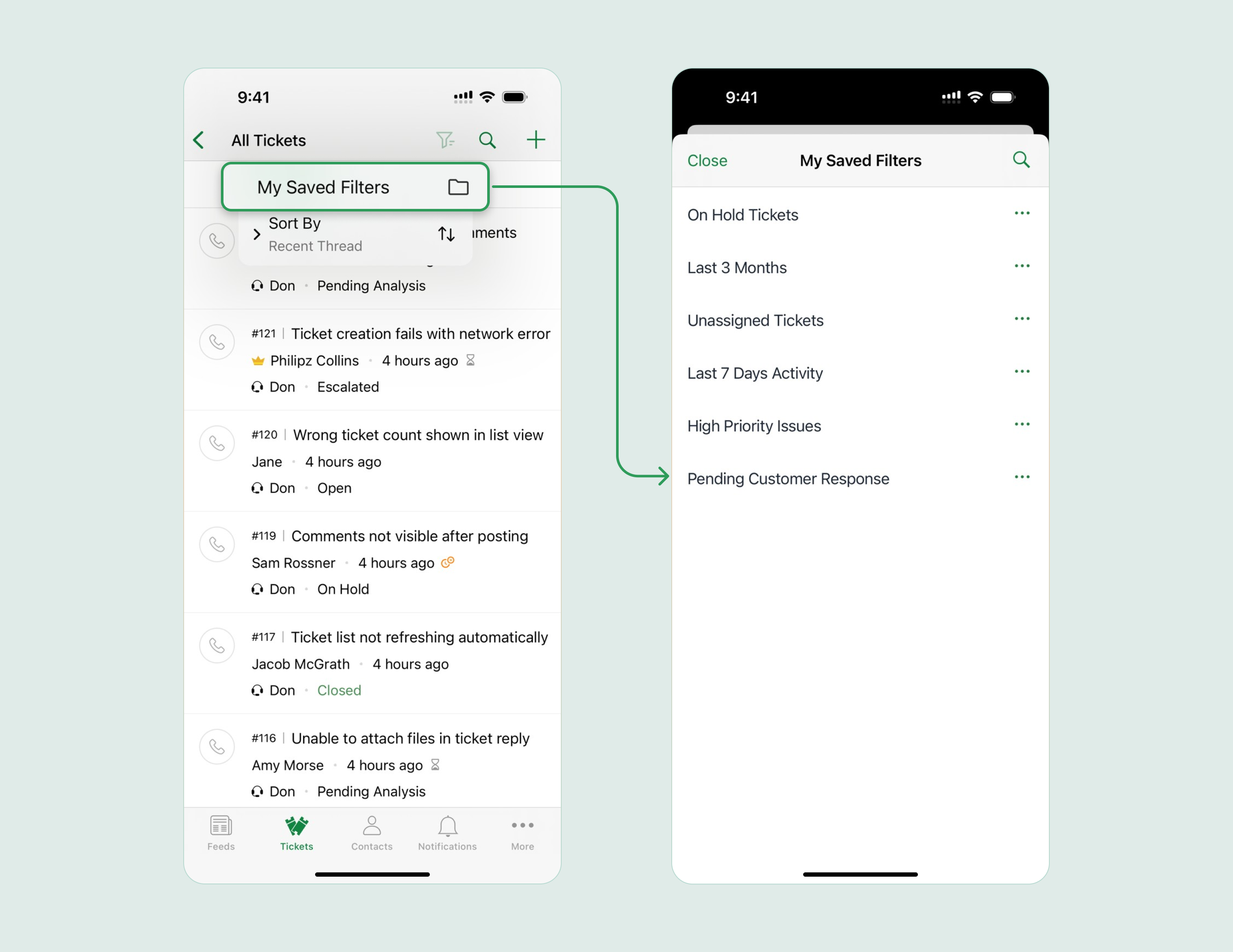 Ios Desk Zoho Desk iOS app update: Saved filters and sort options