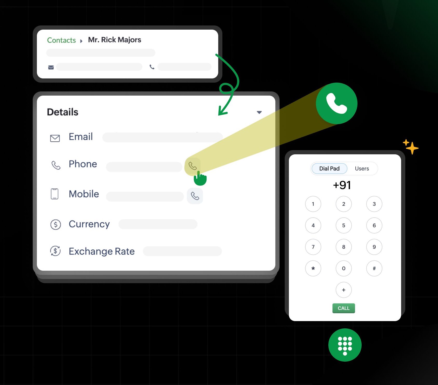 Make calls from Zoho FSM