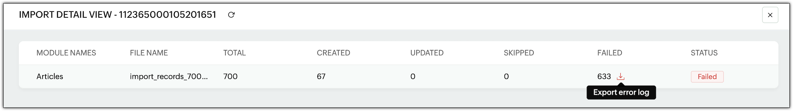 Error logs in Zoho Desk