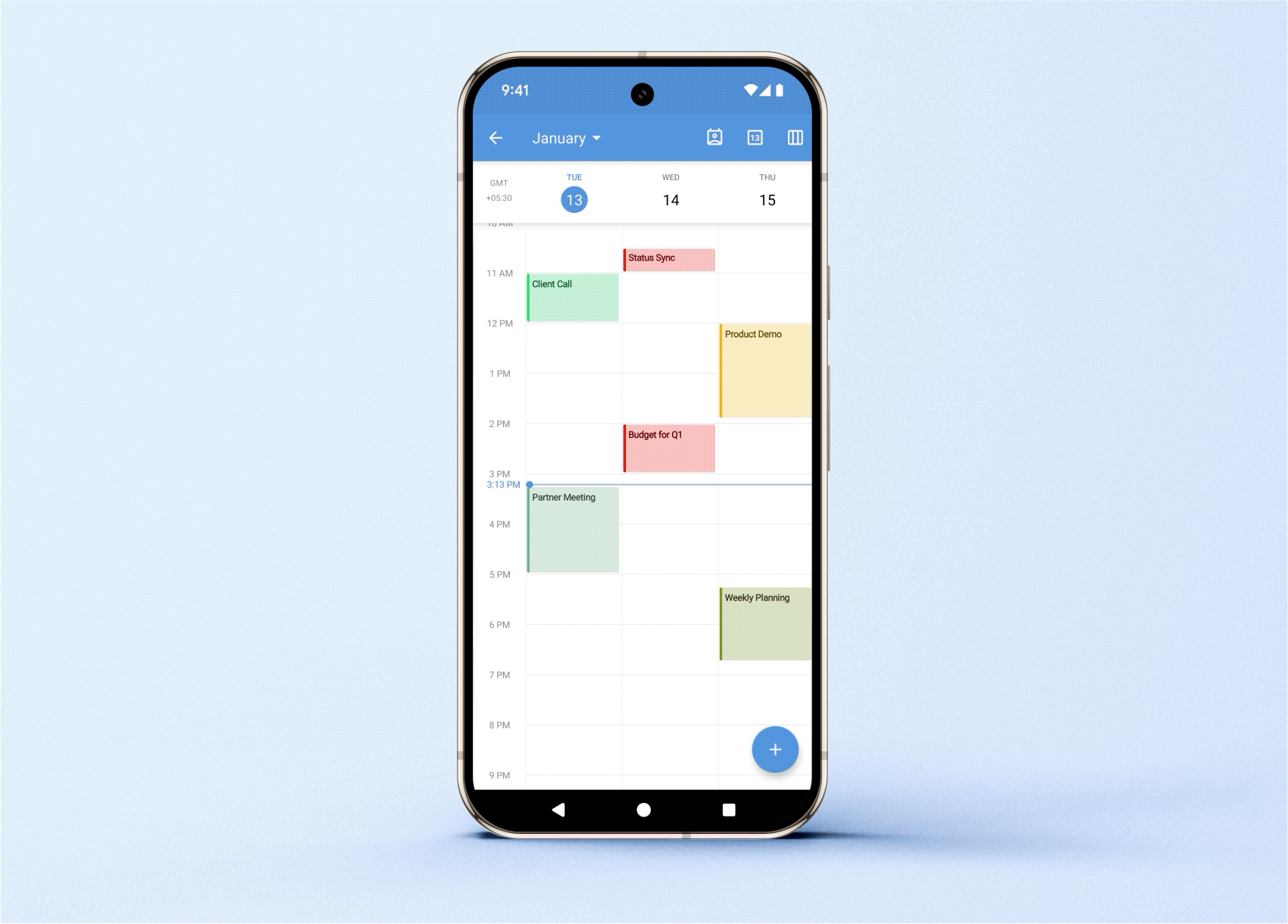 Drag and drop events in Zoho Mail Android