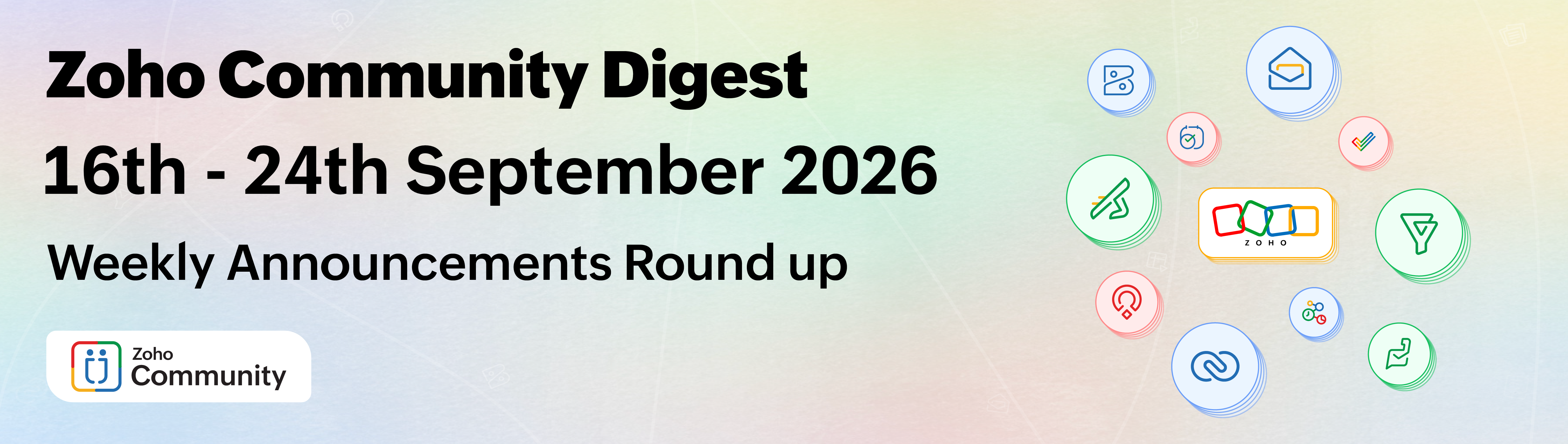 Zoho Community Digest, September 2026 Part 3 banner